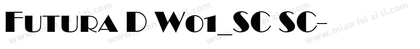 Futura D W01_SC SC字体转换